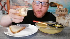 МУКБАНГ|ОБЖОРЫЧ|СУП РИСОВЫЙ С ТУШЁНКОЙ|БЛИН С МЯСОМ|ЕДА НА КАМЕРУ