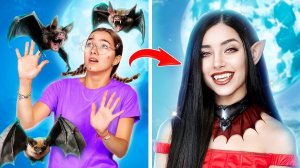 Преображение ботанши вампира в красотку! Как стать вампиром#
