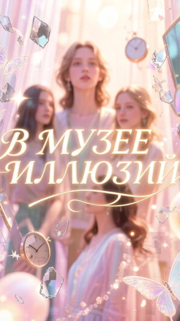 Арина с родителями и со своей тётей гуляет в музее "Музей Иллюзий" в Санкт-Петербурге