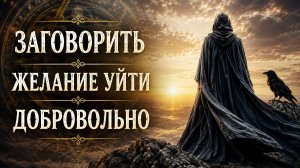 ЗАГОВОРИТЬ ОТ ЖЕЛАНИЯ УЙТИ ДОБРОВОЛЬНО...