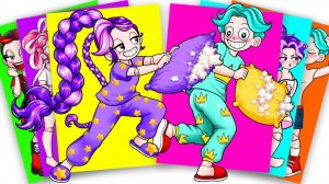 Лили Лавбрейдс в пижаме - Poppy Playtime 5 Книжка-наклейка своими руками