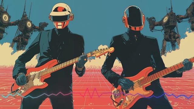 Daft Punk Mecha Funk Battle 🪩🤖 ｜ Chill Disco, Synthwave, Electronic Funk, House Playlist