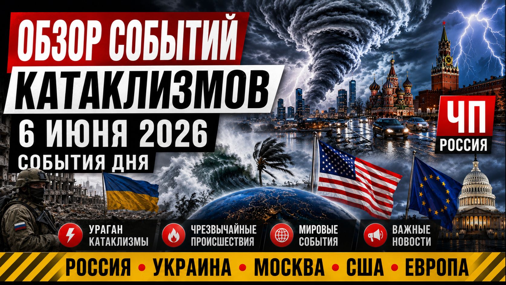 НОВОСТИ сегодня 6 ИЮНЯ 2026 - ЧП Россия и Украина , Москва Ураган, Катаклизмы, События Дня, США смотреть онлайн