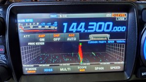 Yaesu FTX1  диапазон 144MHz. 3dss панорама и S-DX фильтр