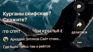 «Чьи крылья в горизонте спят» где тонко там и рвётся