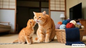 У рыжего котенка и папы-кота есть секрет😹, узнает ли мама-кот#🏠 #Смешные видео о кошках