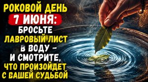 Роковой день 7 июня. Бросьте лавр в воду и смотрите,  что будет с судьбой.