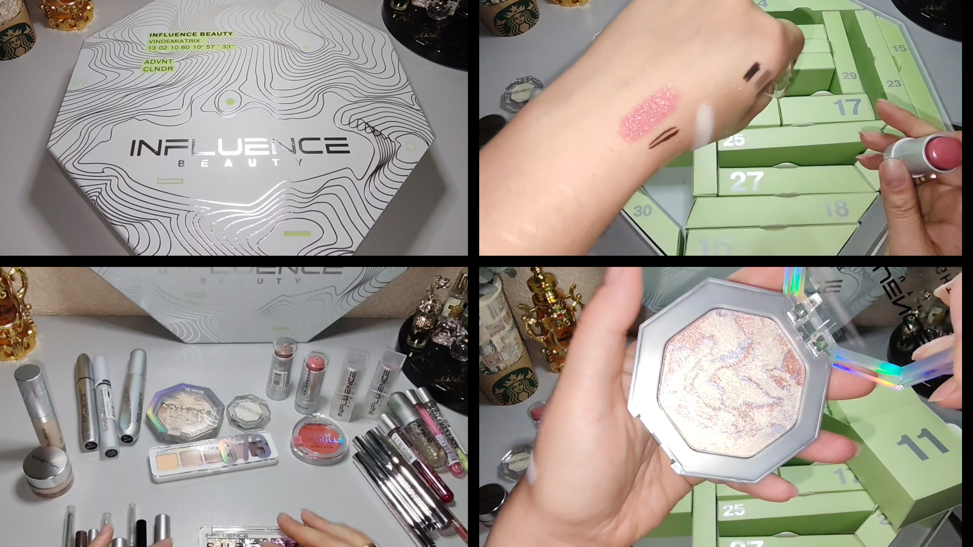 Распаковка адвент календаря INFLUENCE BEAUTY Неожиданно 😳 смотреть онлайн