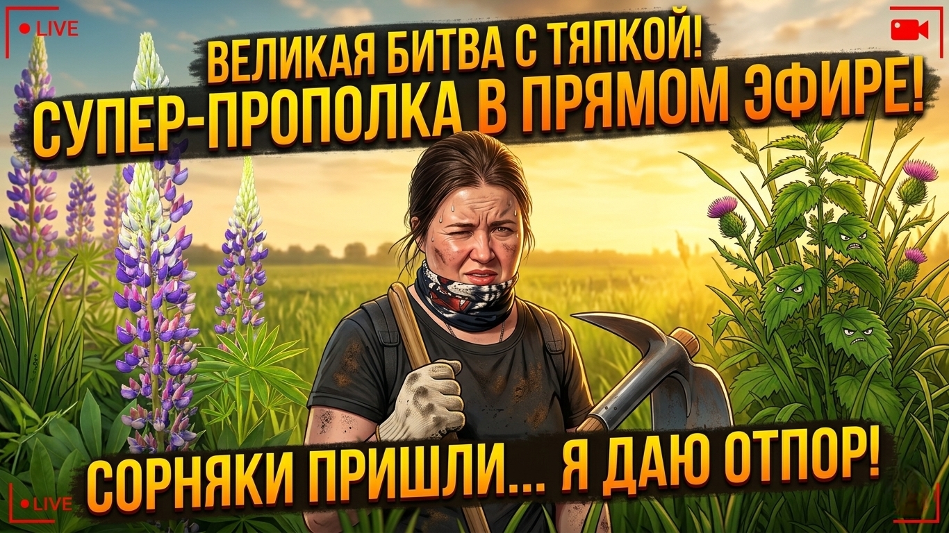 Порядок за час: огородный стрим в реальном времени