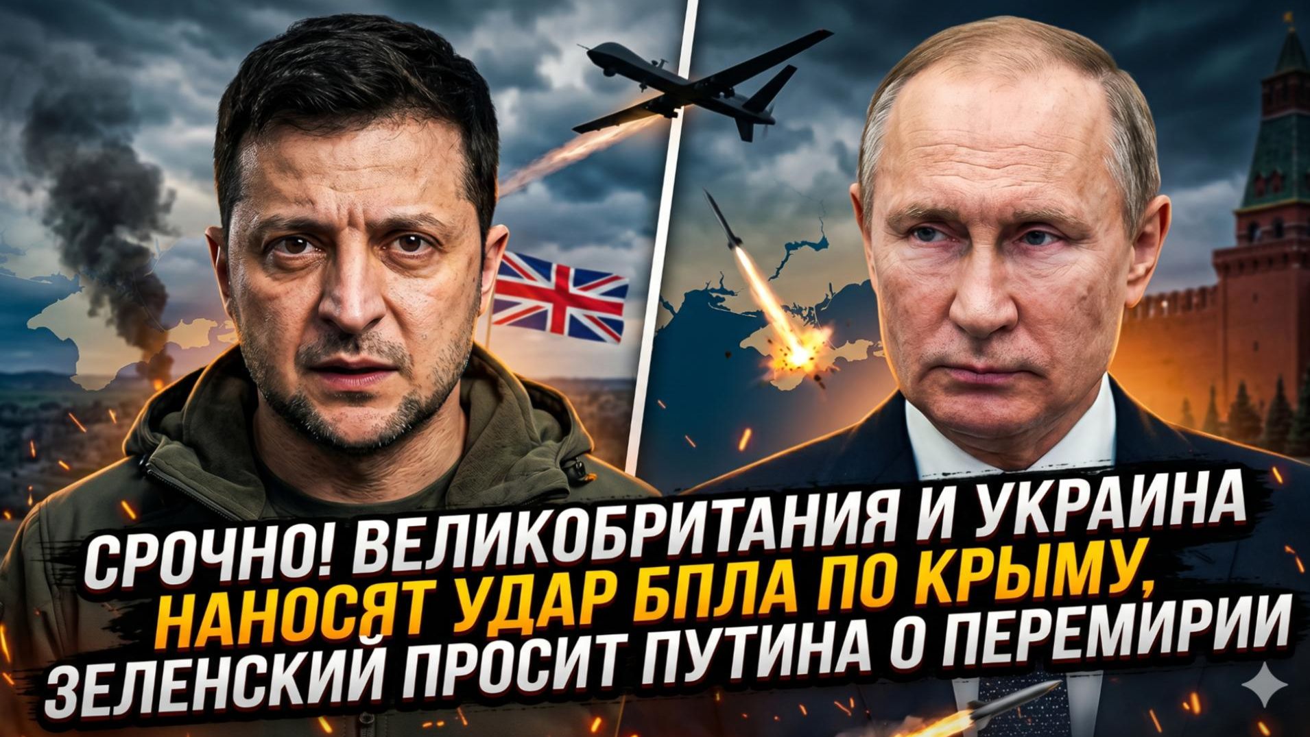 🚨Клейтон Моррис | Британия и Украина атаковали Крым дронами - и тут же Зеленский просит перемирия