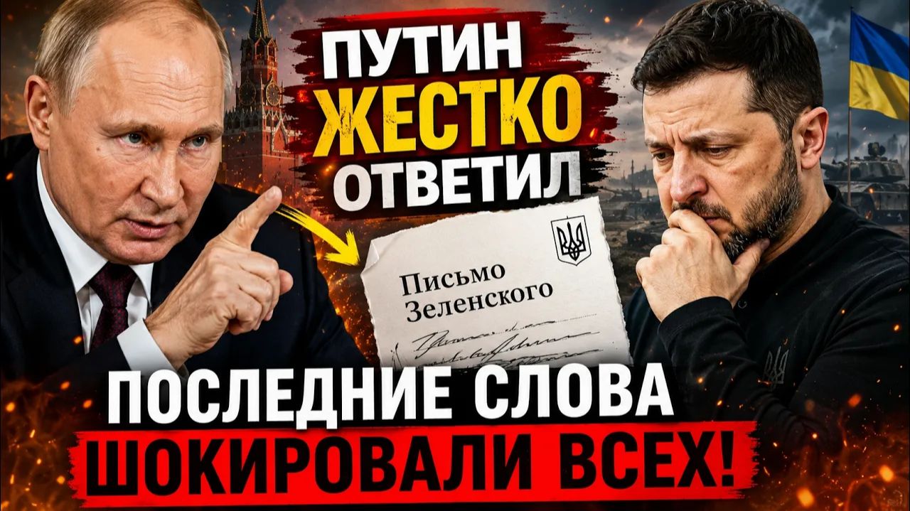 Путин ЖЕСТКО Ответил на Письмо Зеленского Последние Слова Шокировали Всех смотреть онлайн