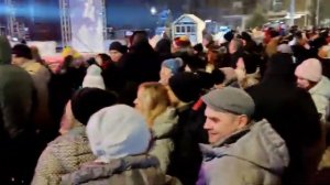 Белгород. Соборная площадь. Новогодняя ночь 2022. Фрагменты выступления музыкальных коллективов.