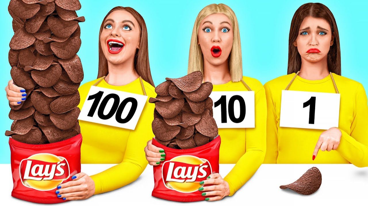 100 Слоев еды Челлендж # Смешные ситуации с едой от TeenDO Challenge смотреть онлайн