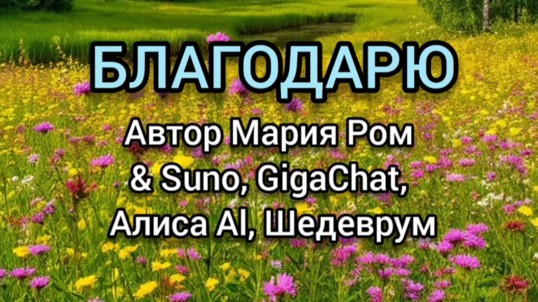 БЛАГОДАРЮ Автор Мария Ром #песня #музыка #марияром #новаяпесня