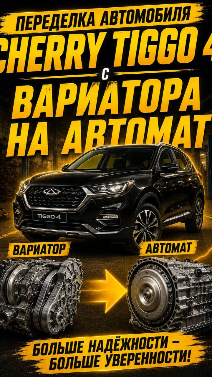 CHERRY TIGGO 4 из вариатора на автомат