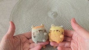 107. Вязаные игрушки. Коты, лисята