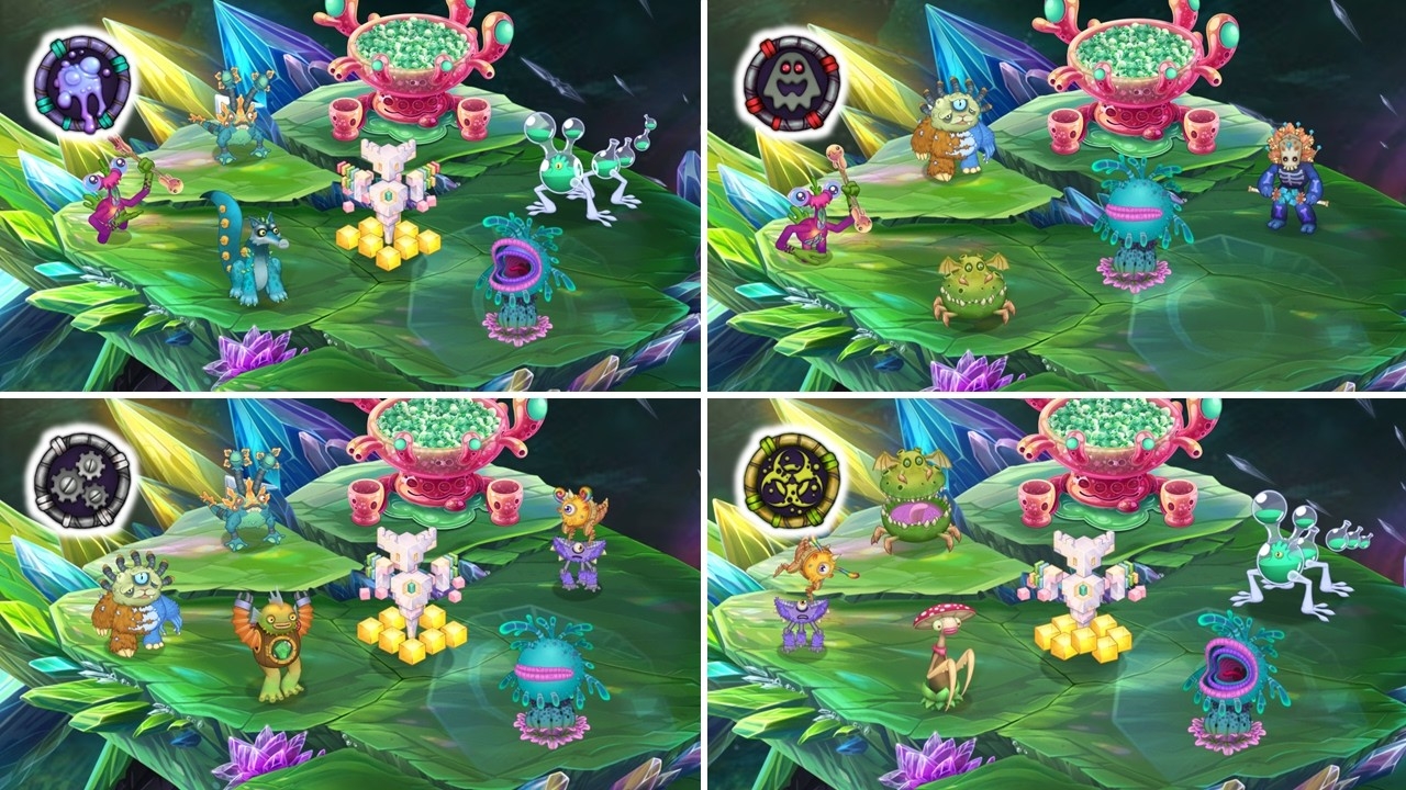 Островок Кристалла, но Без Определённых Элементов - My Singing Monsters (Мои Поющие Монстры, Msm) смотреть онлайн