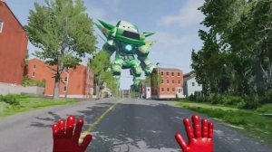 Эпичная гонка между гигантским Чик Хиксом и автомобилем Молния в BeamNG Drive