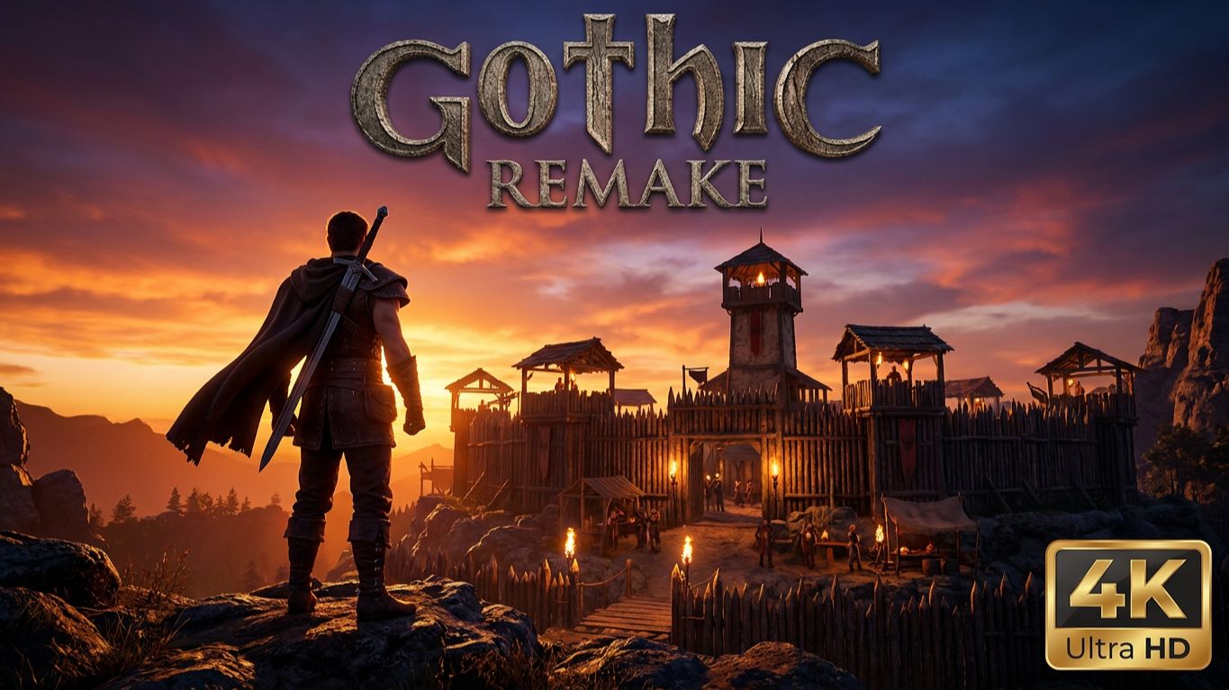 Gothic 1 Remake - Прохождение на русском на PC в 4K - Часть 1 смотреть онлайн