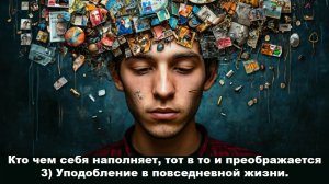 Кто чем себя наполняет, тот в то и преображается3) Уподобление в повседневной жизни.
