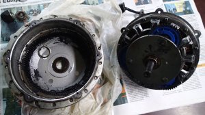 Электровелосипед. Редукторный задний мотор Bafang 36 V, 350 W. Взгляд изнутри. Замена редуктора.