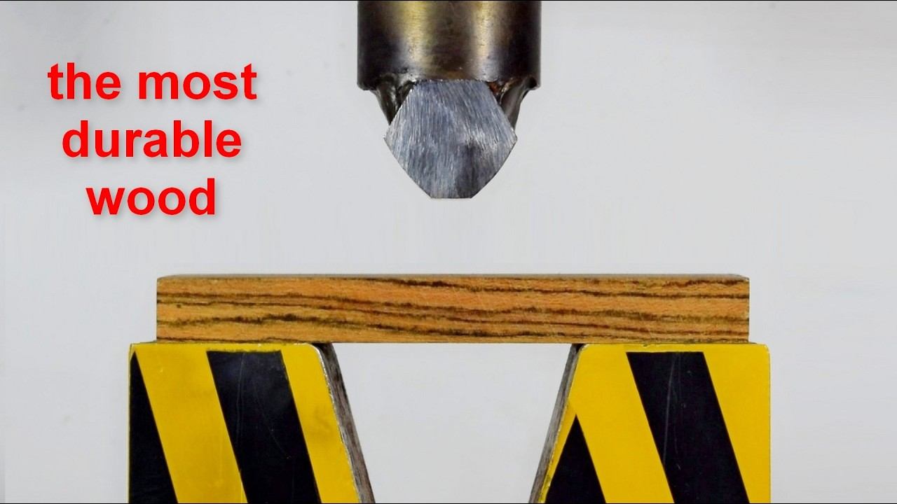 HYDRAULIC PRESS AND THE STRONGEST WOOD смотреть онлайн