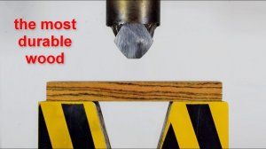 HYDRAULIC PRESS AND THE STRONGEST WOOD