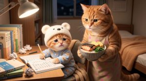 Весенние каникулы закончились… Но математический кошмар Ginger Kittens только начался 😿📖💤