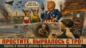 «Простите, вырвалось!» №431 | Про ядерку в Литве и Польше, тоннель из РФ в США, запрет МАХ на айфоне