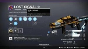 Дестини 2 Destiny. Охотник - Гранатомёт Потерянный сигнал (тест).