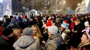 Новогодняя ночь г. Белгород. Соборная площадь. 2022 год.