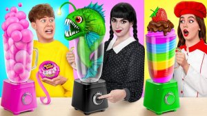 Кулинарный Челлендж# Уэнсдей против Бабушки # Кухонные Лайфхаки и Хитрости от TeenDO Challenge