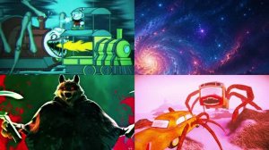 МУЛЬТИКИ ДЛЯ ДЕТЕЙ ИГРЫ 🎮 Соник Эгзе, Чу Чу Чарльз, Автобус Пожиратель и Волк в Тайлс Хоп