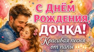 Красивая песня поздравление дочке с днем рождения от папы — до слёз