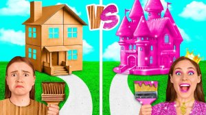Домики Одного Цвета Бедная vs Богатая vs Ультра Богатая # Смешные Моменты от BaRaDa Gold Challenge