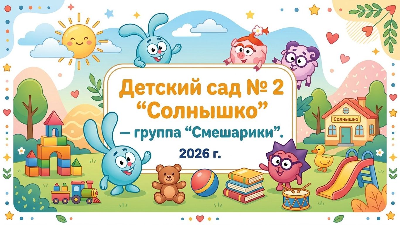 День в группе. ДЕТСКИЙ САД № 2. Группа "Смешарики". смотреть онлайн