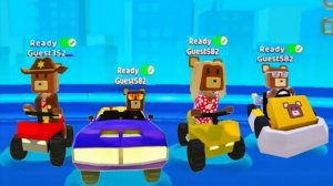 Медведи принимают участие в захватывающей гонке на автомобиле/Super Bear Adventure🐻