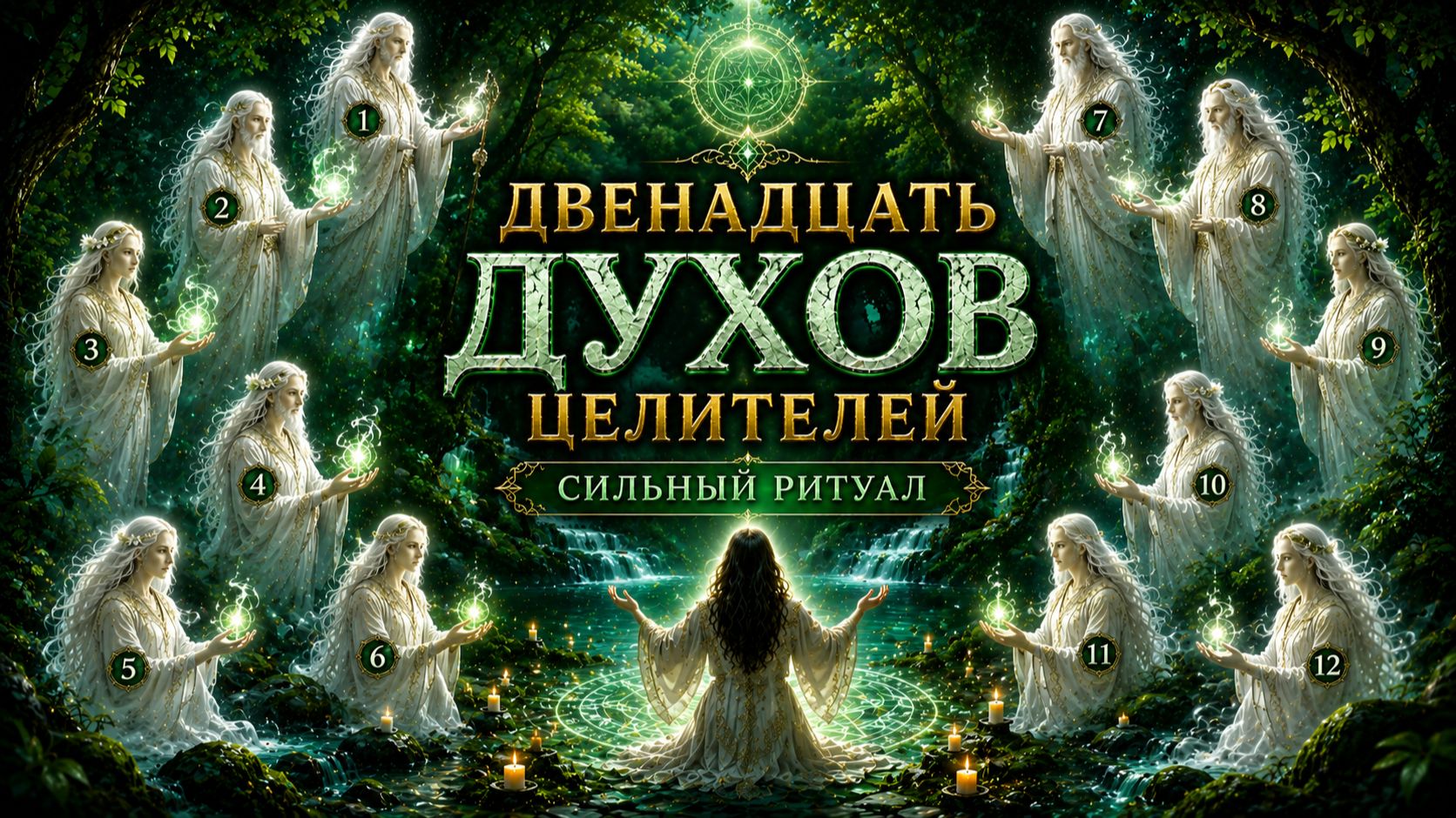 ДВЕНАДЦАТЬ ДУХОВ ЦЕЛИТЕЛЕЙ... СИЛЬНЫЙ РИТУАЛ... смотреть онлайн