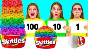 100 Слоев Еды Челлендж # Сумасшедшие Лайфхаки и Рецепты от 4Teen Challenge