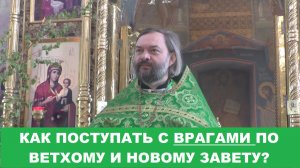Как правильно поступать с врагами по Ветхому и Новому Завету? Священник Валерий Сосковец