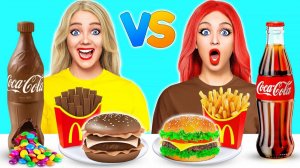 Челлендж. Шоколадная еда vs. Настоящая еда #4 # Смешные розыгрыши от Multi DO Challenge