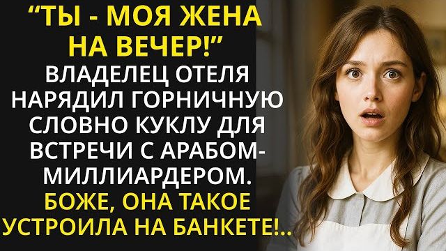 Истории из жизни| Отельер взял ГОРНИЧНУЮ, как ФАЛЬШИВУЮ жену |Аудио рассказы|Жизненные истории