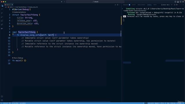 135. Defining Struct Methods смотреть онлайн