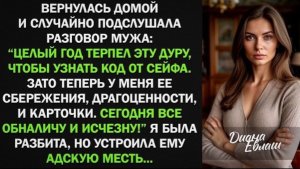 Муж решил меня обокрасть и оставить ни с чем, за что я ему устроила адскую жестокую месть!