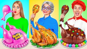Кулинарный Челлендж# Я против Бабушки # Кухонные Гаджеты и Лайфхаки для Родителей Jelly DO Challenge