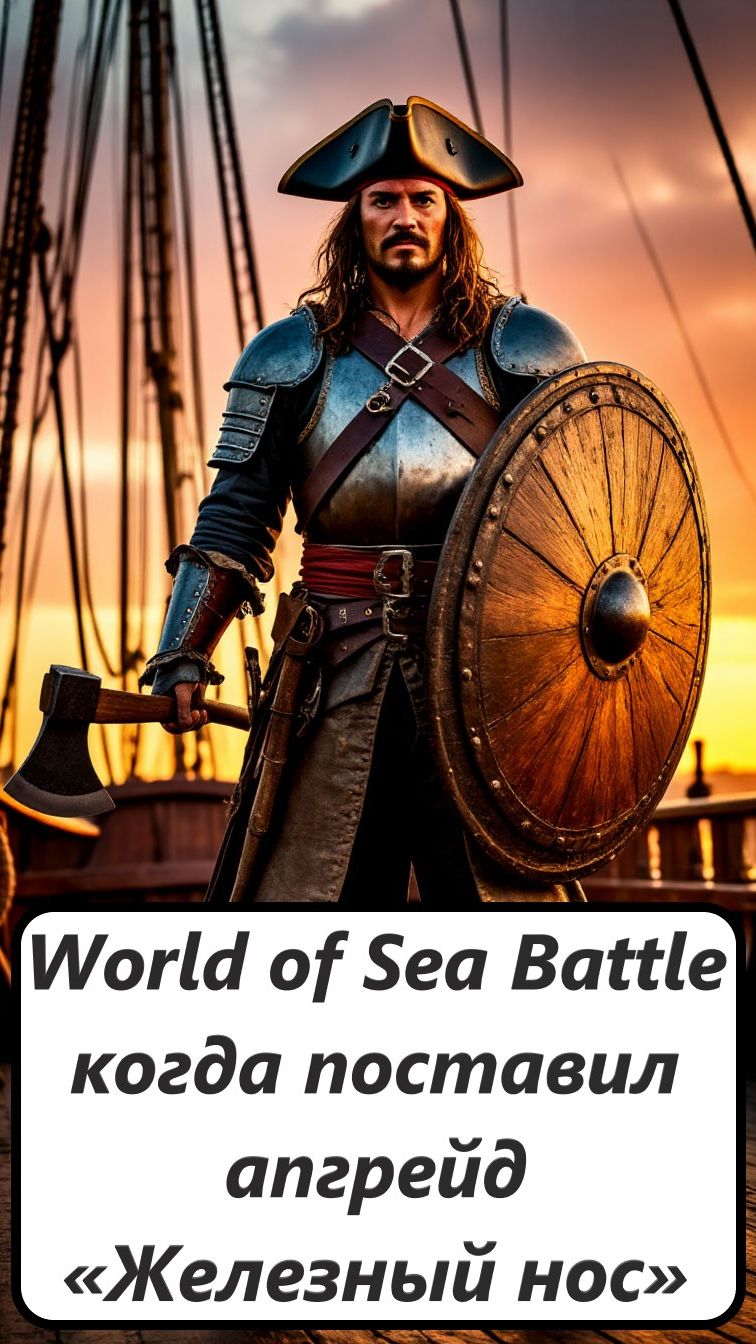 World of Sea Battle когда поставил апгрейд «Железный нос»