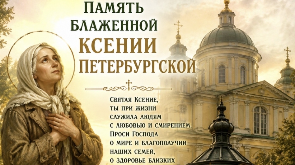 День памяти Ксении Петербургской.
Самая лучшая музыкальная открытка.