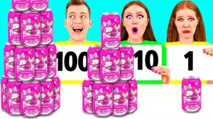 100 Слоев Еды Челлендж # Крутые Трюки с Едой с 4Teen Challenge