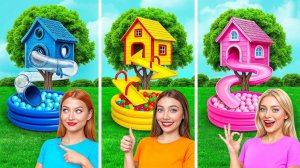 Домики Одного Цвета Челлендж # Смешные Челленджи от