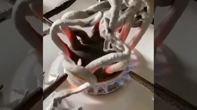 Таблетки глюконата кальция так реагируют при нагревании
